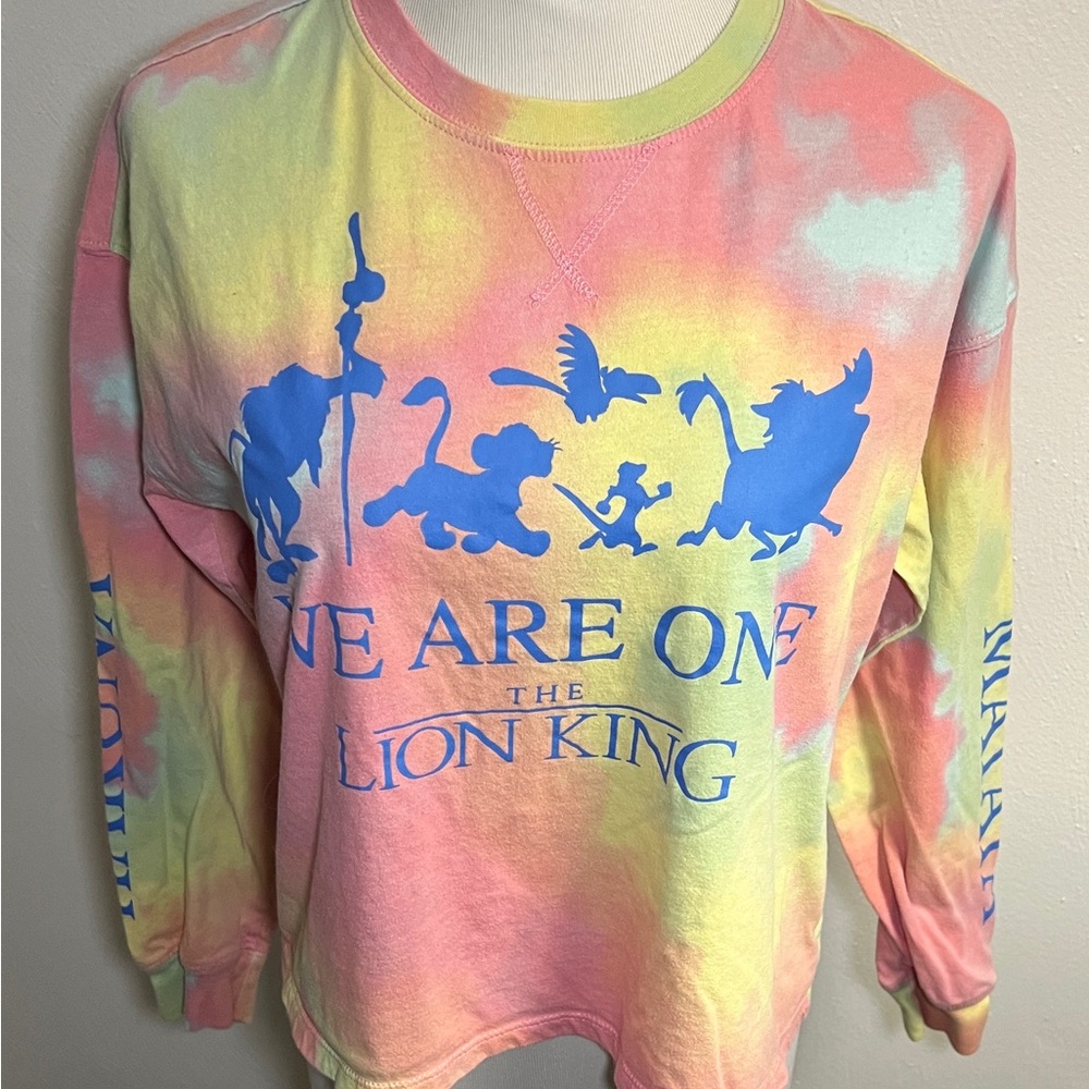 The Lion‎ King Junior Long-sleeved Shirt Tie-Dye Size XL A6